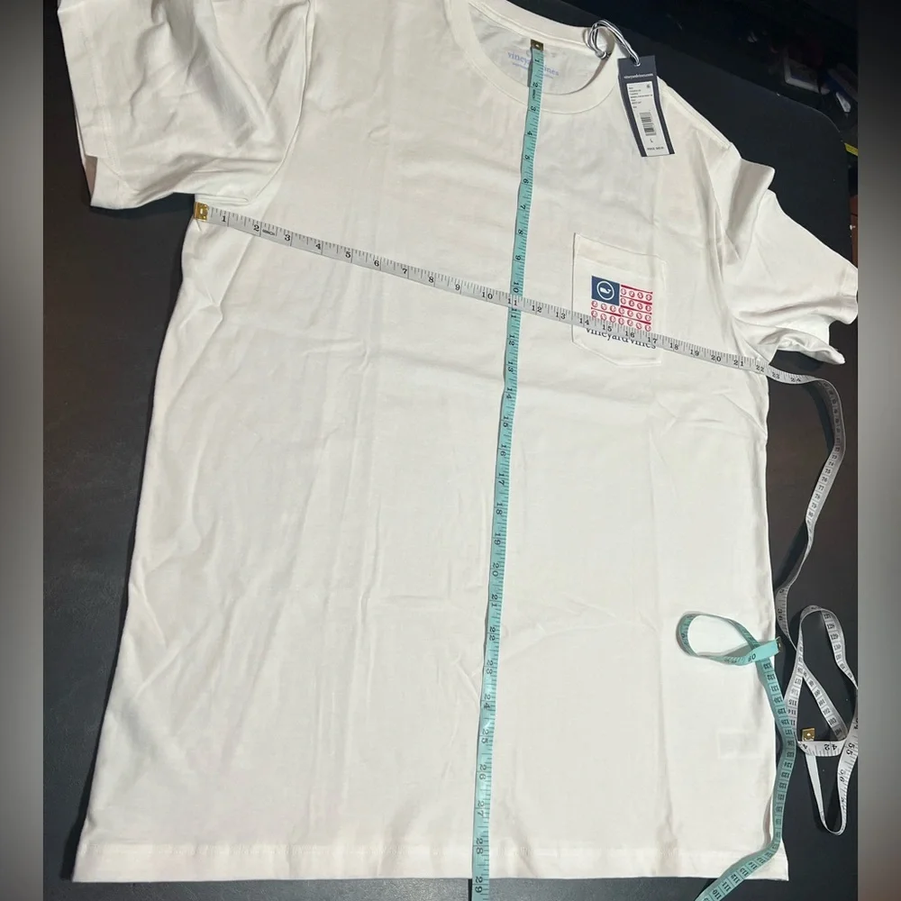 Vineyard Vines Baseball Flag Pocket Tee - Picture 9 of 11